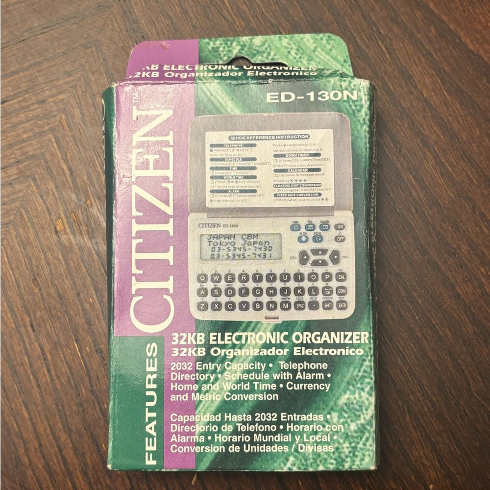 Vintage Citizen ED-130N 32KB Electronic Organizer